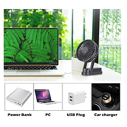 Acheter Ventilateur USB Portable, Mini Ventilateur Extérieur Portable, Ventilateur de Bureau à Poignée Pliable Rechargeable 6000mAh à 3 Vitesses pour la Maison et les Voyages (Noir)