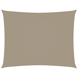 ComfortXL Voile De Parasol Tissu Oxford Rectangulaire 2,5x3,5 M Taupe