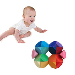 Avis Universal 18 PCs Enfants Bois Pierres colorées Empilement Jeux Blocs Jouets éducatifs créatifs pour enfants | Modèles Outils de construction Ensemble