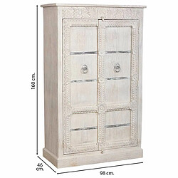 Acheter Garde-robe Alexandra House Living Blanc Bois de manguier 98 x 160 x 46 cm