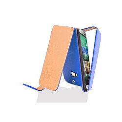 Cadorabo Coque HTC ONE M8 Etui en Bleu