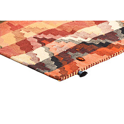 Vidal Tapis de laine 180x156 orange Jajim