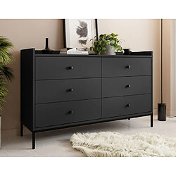 Acheter Bestmobilier Filipo - commode - noir - 130 cm