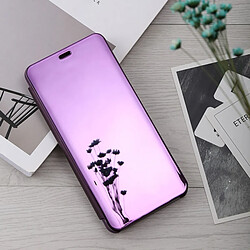 Wewoo Housse Coque Etui en cuir incassable pour banderole incurvée pour HuHonor 10 Lite / P Smart (2019), avec support et fonction veille / réveil (violet)