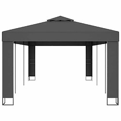 Avis Maison Chic Tonnelle | Pergola avec toit double 3x6 m Anthracite -GKD10152