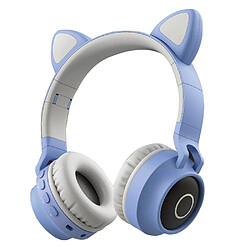 Avis Justgreenbox Faddish Student Cute Cat's Ears Head-Mounted Headset No Wire Cartoon BT Game Chargeable