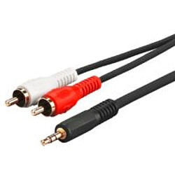 Disney 3.5mm - 2xRCA 10m Gold Male - Male