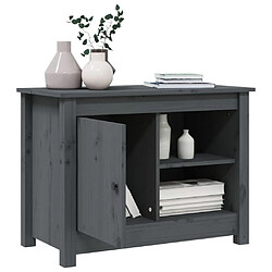 Maison Chic Meuble TV scandinave - Banc TV pour salon Gris 70x36,5x52 cm Bois de pin massif -MN31342 pas cher