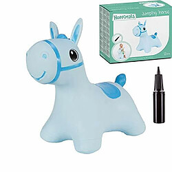 Acheter Hoppimals Tootiny Cheval Sauteuse et Bondissante Animal Sauteur pour Les Enfants âgés de 12 Mois et Plus - Emballé dans Une Boîte Cadeau, Pompe Incluse ? Chevauchez Un Animal Gonflable ? Bleu