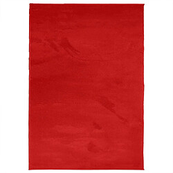 vidaXL Tapis OVIEDO à poils courts rouge 160x230 cm