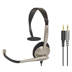 Casque d'Écoute Filaire avec Microphone Anti-bruit pour Bureau Vidéoconférence, , Beige, KOSS, CS95 