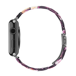 Wewoo Bracelet de montre en résine Simple Fashion pour Apple Watch séries 5 et 4 40 mm et séries 3 et 2 et 1 38 mm violet pas cher