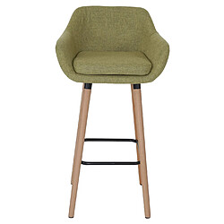 Mendler Tabourets de Bar Malmö - Lot de 2 - Vert Clair