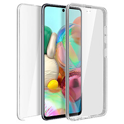 Avizar Coque Samsung Galaxy A71 Arrière Rigide Intégrale Avant Souple Transparent