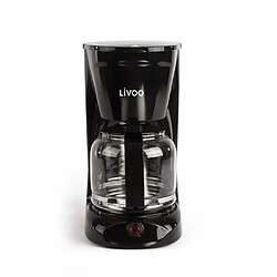 Livoo Cafetière Electrique 950W 15-tasses-Classique Noire haute qualité Carafe compatible lave-vaisselle