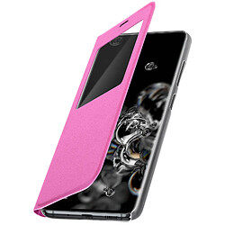 Avizar Housse Samsung Galaxy S20 Ultra Fenêtre D'Affichage Fonction Support Rose