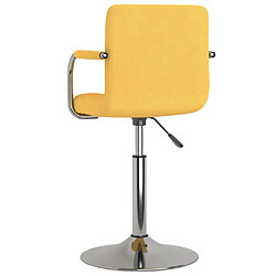 Acheter vidaXL Tabouret de bar Jaune Tissu