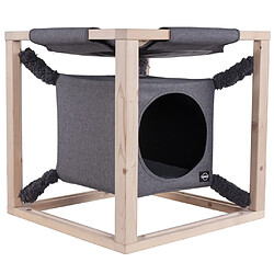 Avis Quapas! Lit pour chats avec hamac Catcube Gris M 54x54x54 cm