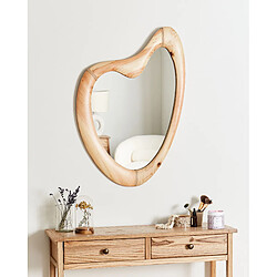 Beliani Miroir NEURE Bois Naturel