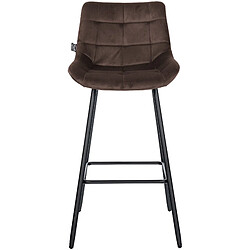 Acheter Non Tabouret de bar Weston velours