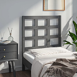 Acheter Maison Chic Tête de lit scandinave pour lit adulte,Meuble de chambre Gris 80,5x4x100 cm Bois massif de pin -MN83966