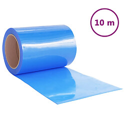 vidaXL Rideau de porte bleu 300 mmx2,6 mm 10 m PVC