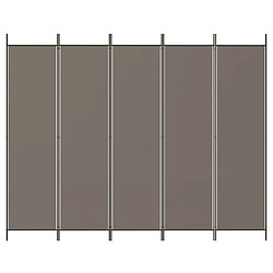 Avis Maison Chic Paravent/Cloison de séparation 5 panneaux Anthracite 250x200 cm Tissu -MN79262