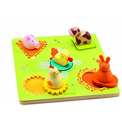 Puzzle en bois gros boutons Bildi - Djeco