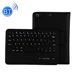 Wewoo Clavier QWERTY noir pour iPad mini 4 / mini 3 / mini 2 / mini Bluetooth détachable et étui en cuir avec support