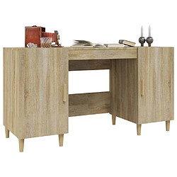 Maison Chic Bureau,Table de travail,bureau de travail pour chambre Chêne sonoma 140x50x75 cm Bois d'ingénierie -GKD21980 pas cher