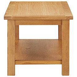 Avis ComfortXL Table Basse 110x55x40 Cm Bois De Chêne Massif