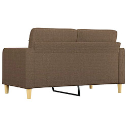 Acheter vidaXL Canapé à 2 places Marron 140 cm Tissu