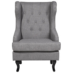 Acheter Beliani Fauteuil ALTA Tissu Gris