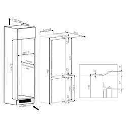 Avis Réfrigérateur combiné intégrable à grlissière 273l - art66122 - WHIRLPOOL