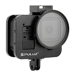 Wewoo Boitiers GoPro en métal Cage de protection alliage d'aluminium Housing Shell avec cadre d'assurance et lentille UV de 52 mm pour GoPro HERO8 noir