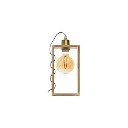 Atmosphera, Createur D'Interieur Lampe rectangulaire H. 28cm en bois - ATMOSPHERA