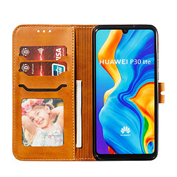 Acheter Wewoo Coque Fashion Etui de protection en cuir pour Huawei P30 Lite Jaune