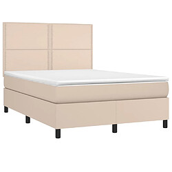 Avis Sommier à lattes LED,Cadre à lattes de lit avec matelas pour Adulte Cappuccino 140x190 cm -MN56914