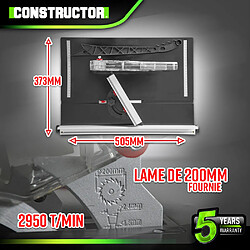 Acheter Scie circulaire sur table 800W - Lame 200mm 24 dents - Constructor