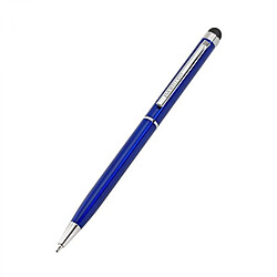 Totalcadeau Stylo en acier inoxydable avec fonction Stylet Tactile stylo moderne et design Couleur - Bleu pas cher