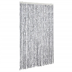 vidaXL Moustiquaire blanc et gris 118x220 cm chenille