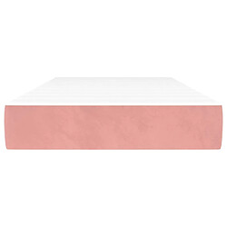 Avis Maison Chic Matelas de lit à ressorts ensachés, Matelas doux Rose 90x190x20 cm Velours -GKD20012