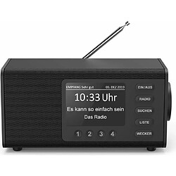 Hama Digitalradio DR1000DE FM/DAB/DAB+, schwarz