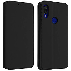 Avizar Housse Xiaomi Redmi 7 Étui Portefeuille Fonction Support Vidéo Noir