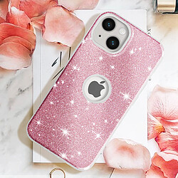 Acheter Avizar Coque pour iPhone 14 Paillette Glitter Silicone Semi rigide Rose