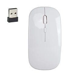 Wewoo Souris sans fil HXSJ M80 optique muette ajustable à trois vitesses 1600DPI Blanc