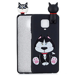 Coque en TPU Impression de motifs de décoration de poupée 3D souple chien pour votre Xiaomi Redmi Note 9 Pro Max/9 Pro/9S