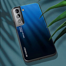 Coque en TPU antichoc, dégradé de couleur bleu/noir pour votre Samsung Galaxy S22 Plus 5G