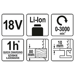 YATO Scie alternative sans batterie 18V pas cher