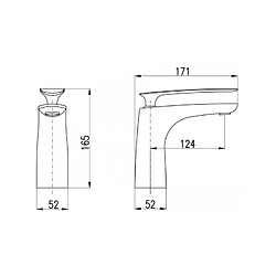 Rav Mitigeur lavabo TIGRIS en chrome sans siphon pas cher